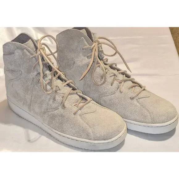 NIKE Mens Air Jordan WESTBROOK 0.2 High Top Sneakers Shoes Size 11 Khaki Suede - Picture 1 of 9
